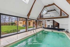 Indoor pool, a heated pool