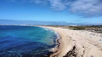 Vlak bij het strand