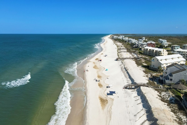 Beach in front of Barrier Dunes community