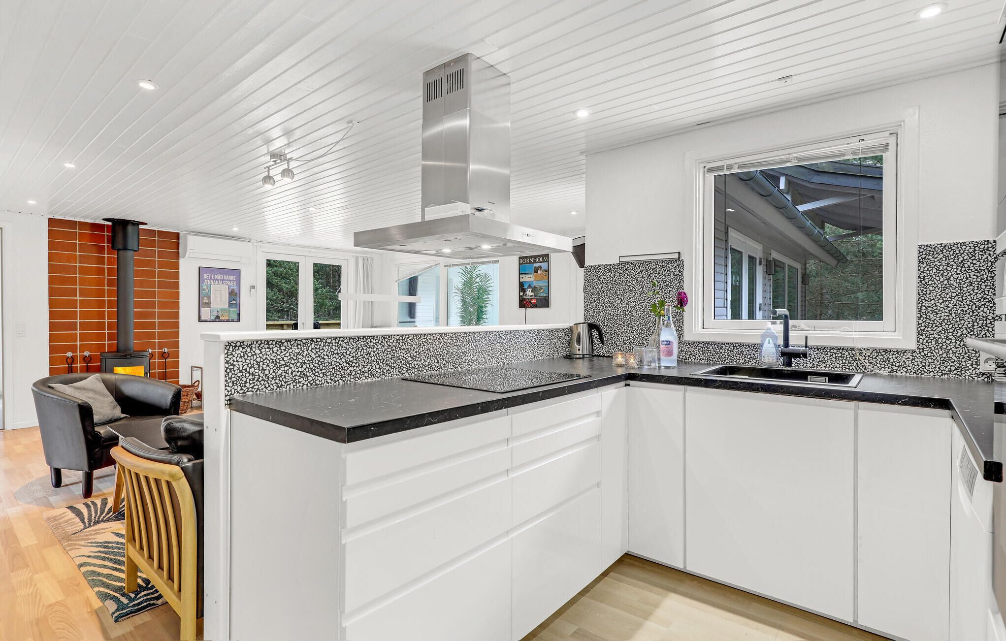 Fridge, dishwasher, coffee/tea maker