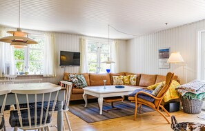 Televisión y chimenea 