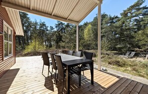 Outdoor dining - 3 bedroom beautiful home in Aakirkeby (Aakirkeby)