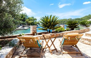 Terrace/patio - Beach front home in Blato (Blato)