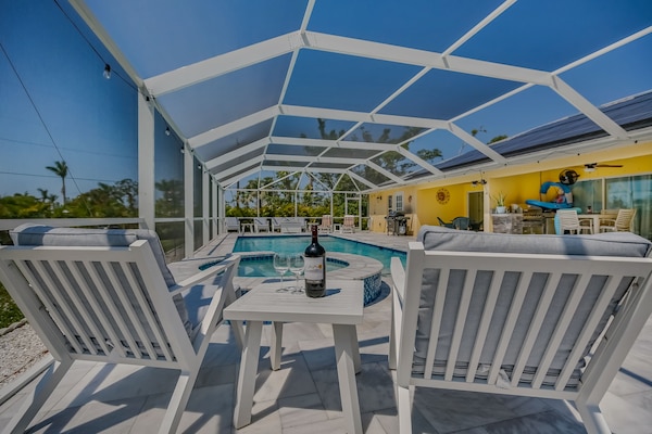 Oversized Salt water pool with spa
Pool 80+ degrees
Spa 100+ degrees, on demand