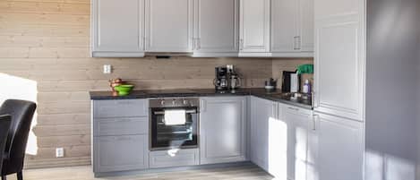 Fridge, oven, stovetop, dishwasher