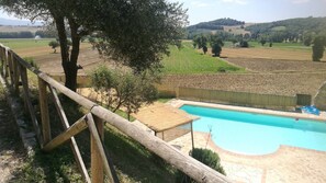 Zimmer, 1 Schlafzimmer, Terrasse, Poolblick | Pool | Außenpool