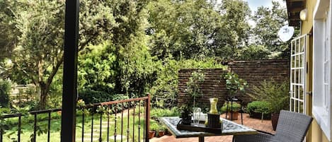 Maison, 1 chambre, terrasse, vue sur le jardin | Jardin