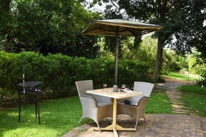 Huis, 1 slaapkamer, terras, uitzicht op tuin | Terras