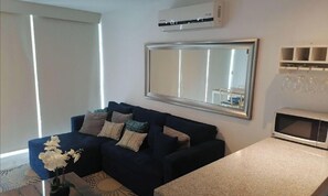 Appartamento, 1 camera da letto, fumatori, patio | Soggiorno