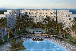 Apartment, 1 Bedroom, Smoking, Patio | Pool | Outdoor pool
