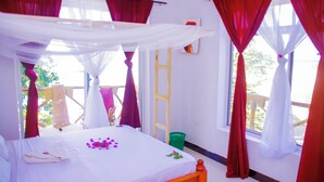 Room, 1 Bedroom, Smoking, Balcony | 1 bedroom - Room-room K - at the Left Side sea View (Nungwi)