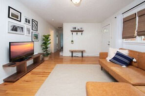 Smart TV, fireplace, printers