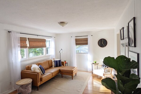 Smart TV, fireplace, printers