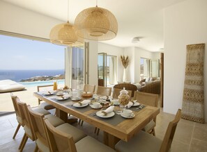 Dining - Absolute Paradise Villa Tourlos (Mykonos)