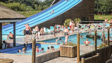 Indoor pool, sun loungers