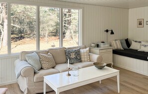 Televisión y chimenea 