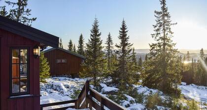 Increíble casa en Sjusjøen con sauna