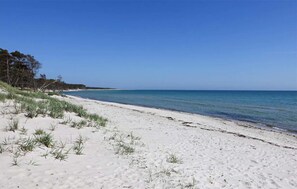 Vlak bij het strand