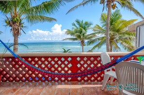 Terrace/patio - Caribbean Condo with a Beachfront Pool! (Akumal)