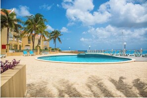 Outdoor pool - OceanFront Apartment, newly renovated (2021) (Kralendijk)