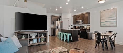 Smart TV, DVD player, table football, offices