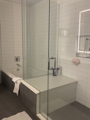 Bathtub - Art-Filled, Beautifully Furnished 2/2 Apartment in Cherry Creek (Denver)