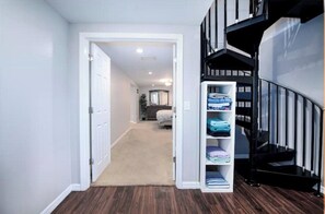 8 bedrooms, iron/ironing board, travel crib, free WiFi