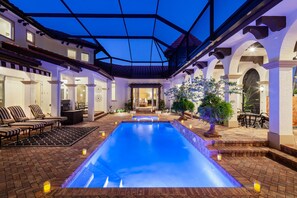 屋外プール、温水プール