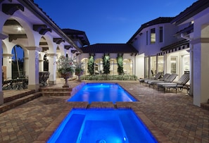 Outdoor pool, a heated pool - Mediterranean Villa in the heart of Naples! Location & Luxury!  (Naples)