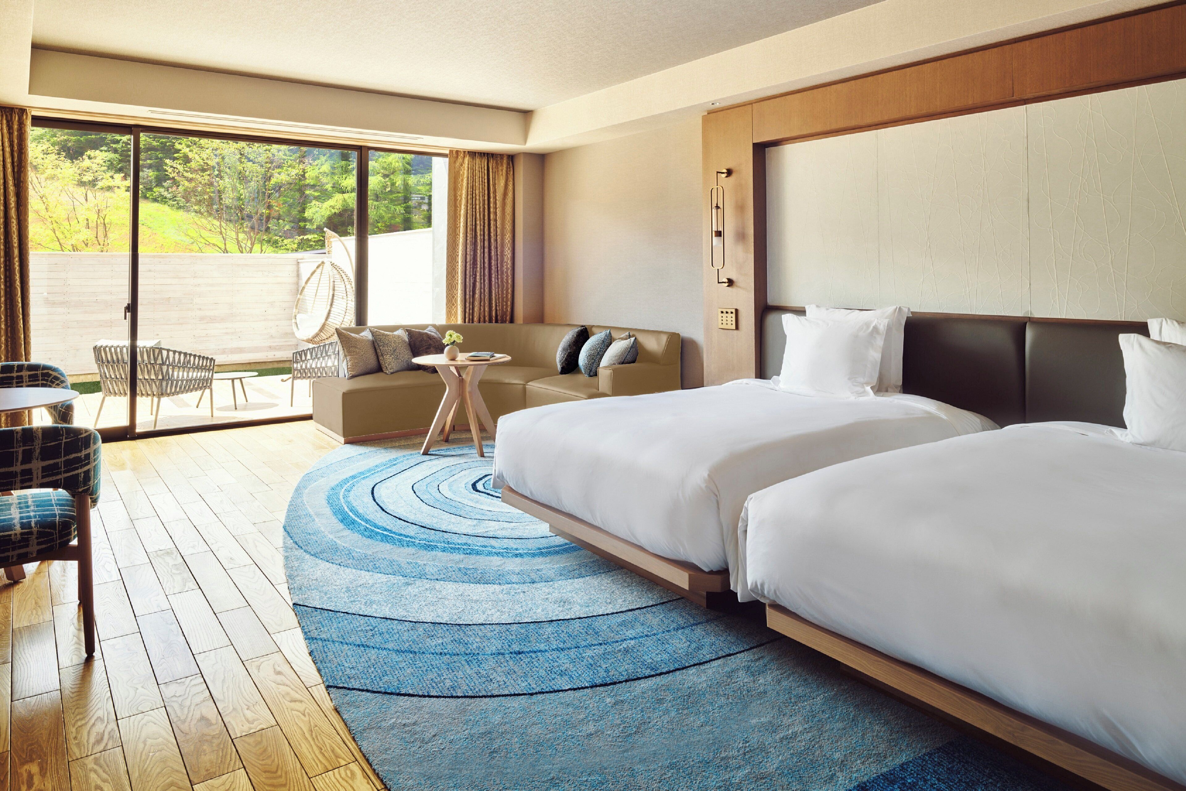 Premium Room, 2 Queen Beds, Accessible (Outdoor Living Area) | Minibar, in-room safe, iron/ironing board, free cribs/infant beds