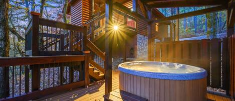 Bain à remous extérieur