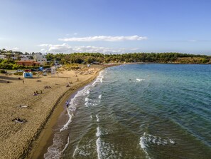 Beach nearby, beach volleyball