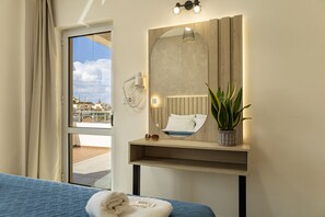 Deluxe-Apartment | Zimmersafe, Bügeleisen/Bügelbrett, kostenloses WLAN, Bettwäsche