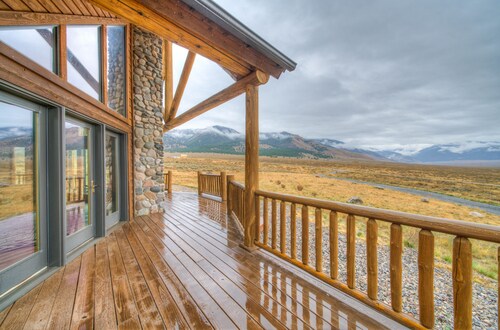A True Montana Cabin with Sweeping Views of the Mountains and the Madison River.