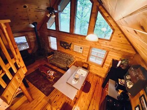 TV, fireplace, DVD player