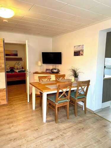 Daubs Inseloase – Wohnung 2 mit Terrasse, hundefreundlich & strandnah