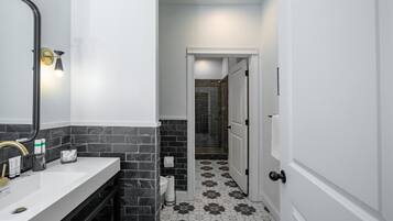 Hair dryer, towels