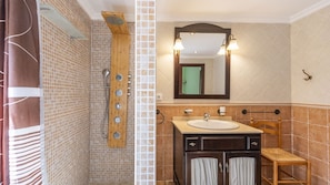 Shower, hair dryer