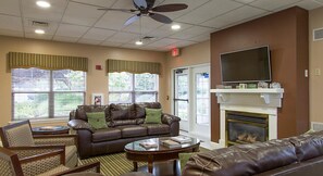 TV, video games, DVD player, table football