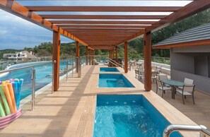 Indoor pool, outdoor pool