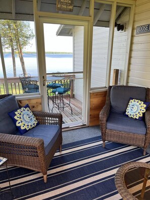 Smart TV, DVD player, books, video library