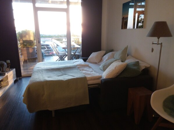 1 غرفة نوم وواي فاي مجانًا وملاءات أسرّة