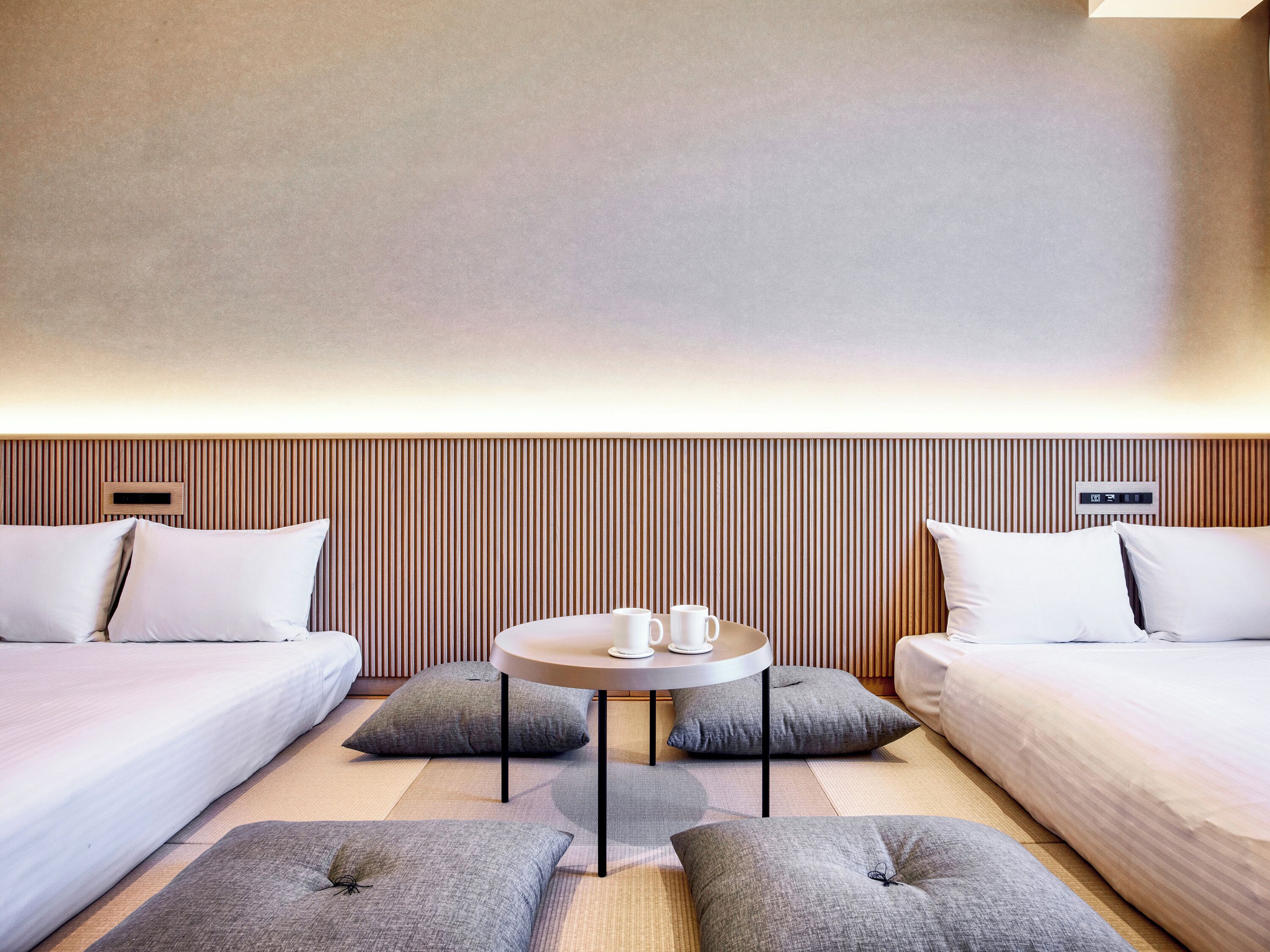 japanese modern twin, non smoking | premium bedding, down duvets, blackout curtains, free wifi