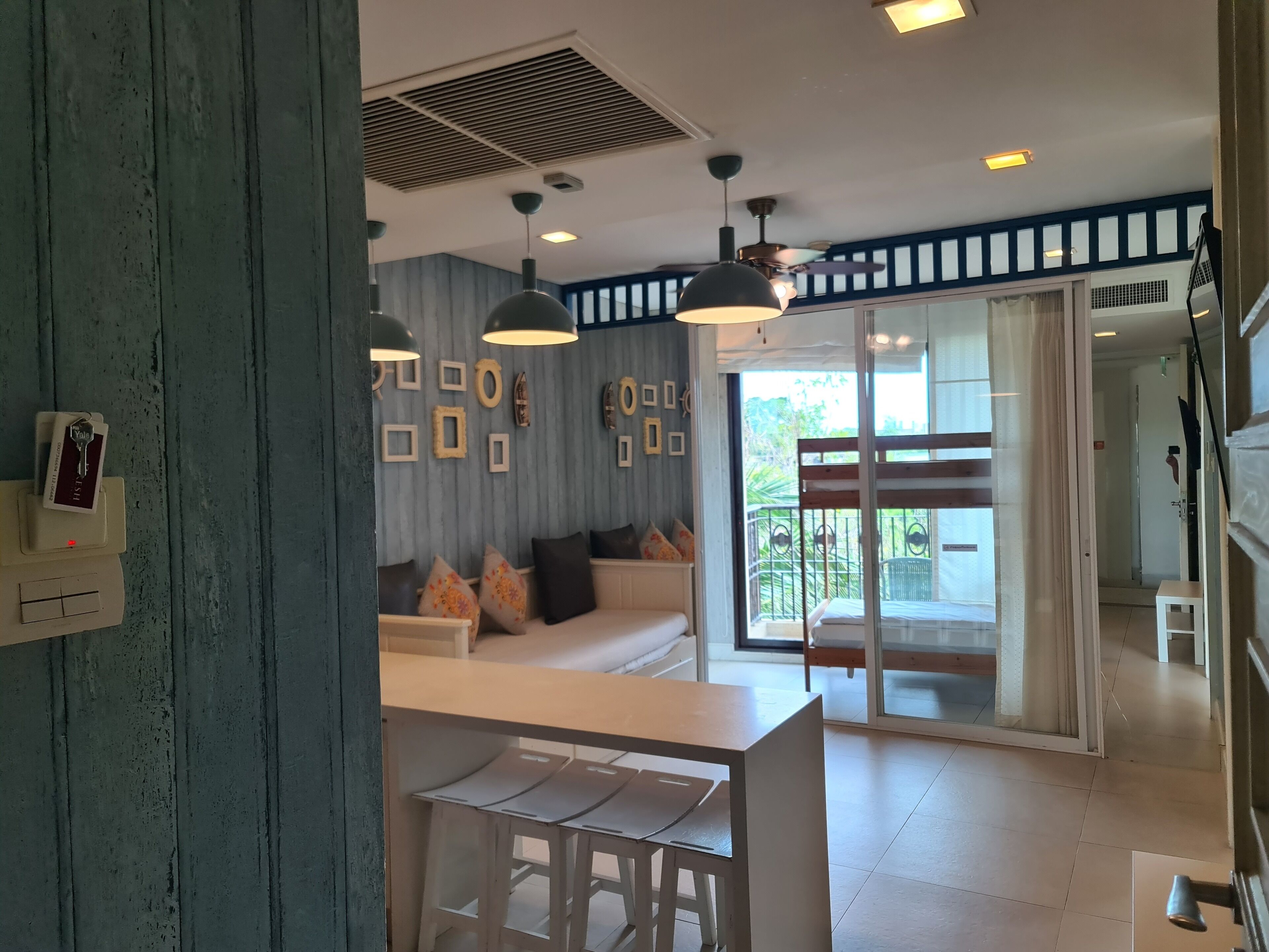 Family Condo, 1 Bedroom, Garden View | Living area | 40-inch flat-screen TV with digital channels, TV