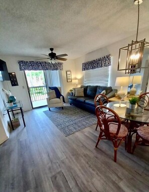 Télévision, lecteur de DVD, livres