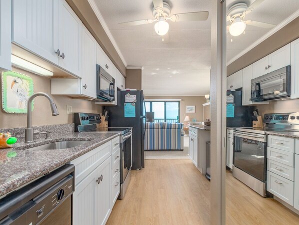 Microwave, dishwasher