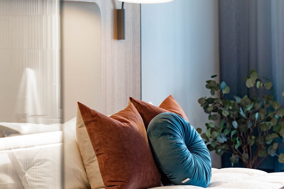 1 bedroom, desk, laptop workspace, iron/ironing board