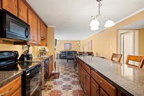 Fridge, microwave, oven, stovetop - Direct Ocean Views From this 2 Bedroom Sea Terrace Condo with Outdoor Pool! (Ocean City)