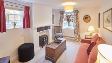 Télévision, cheminée, espaces bureaux