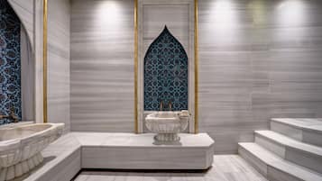 Salas de tratamiento para parejas, baño turco/hammam, aromaterapia